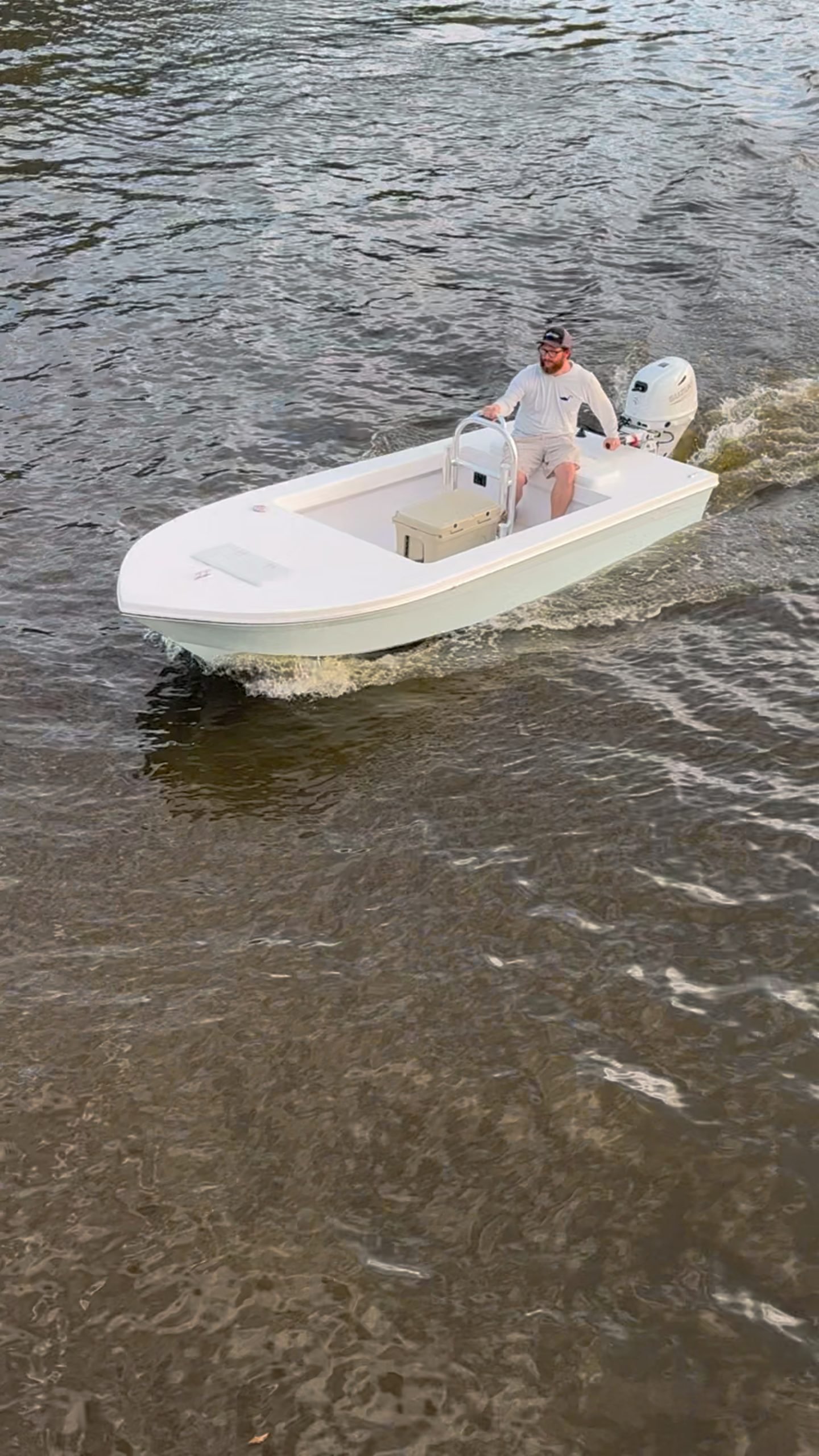 Swan Point 152 Super Skiff on the water